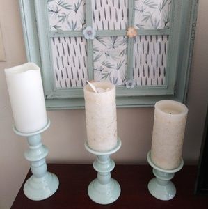 Set of 3 candle holders